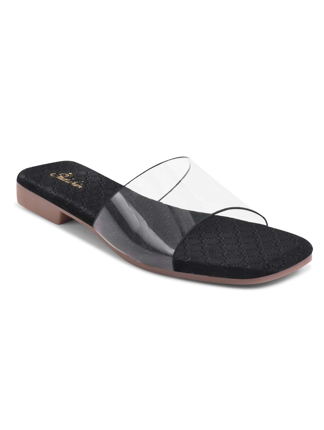 women slip on flat sandal