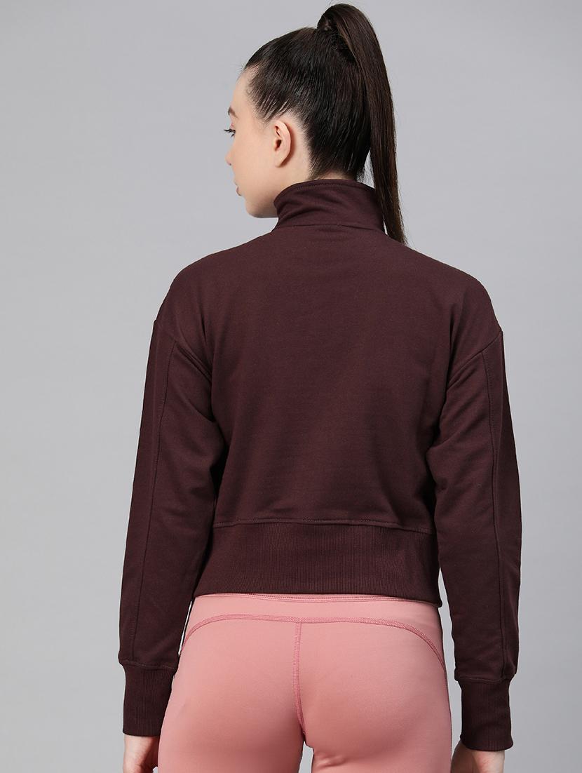 women solid long sleeve pullover sweatshirt - 22009340 - Standard Image - 3
