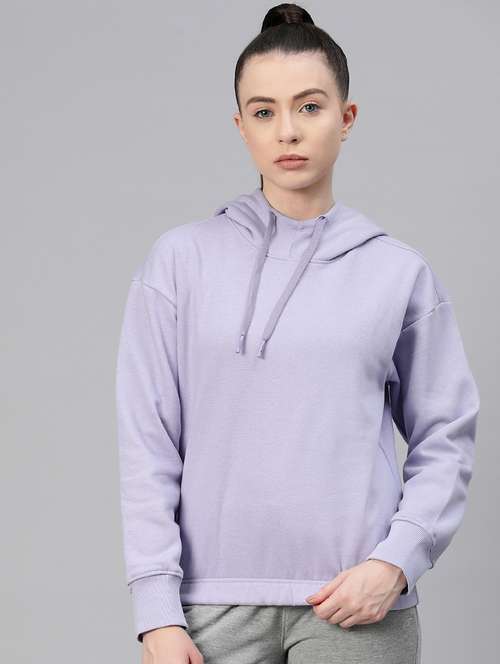 women solid long sleeve pullover sweatshirt - 22009341 -  Standard Image - 0