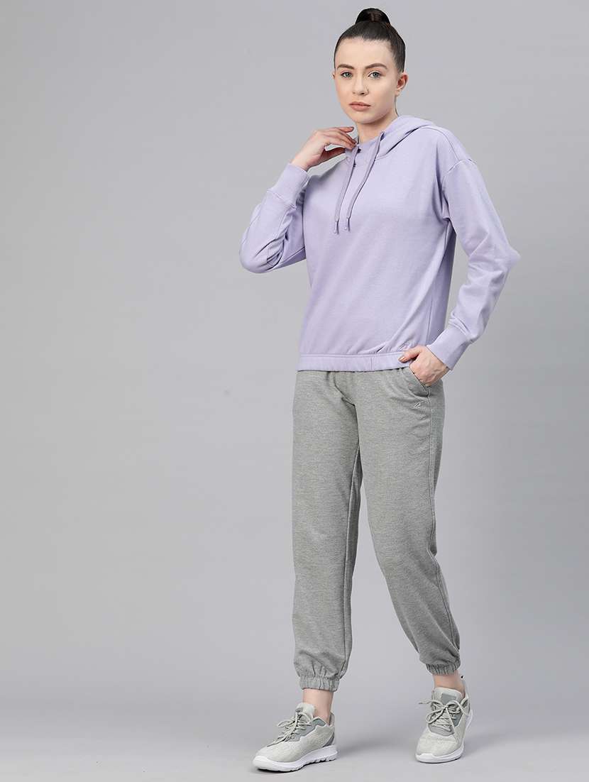 women solid long sleeve pullover sweatshirt - 22009341 -  Standard Image - 3