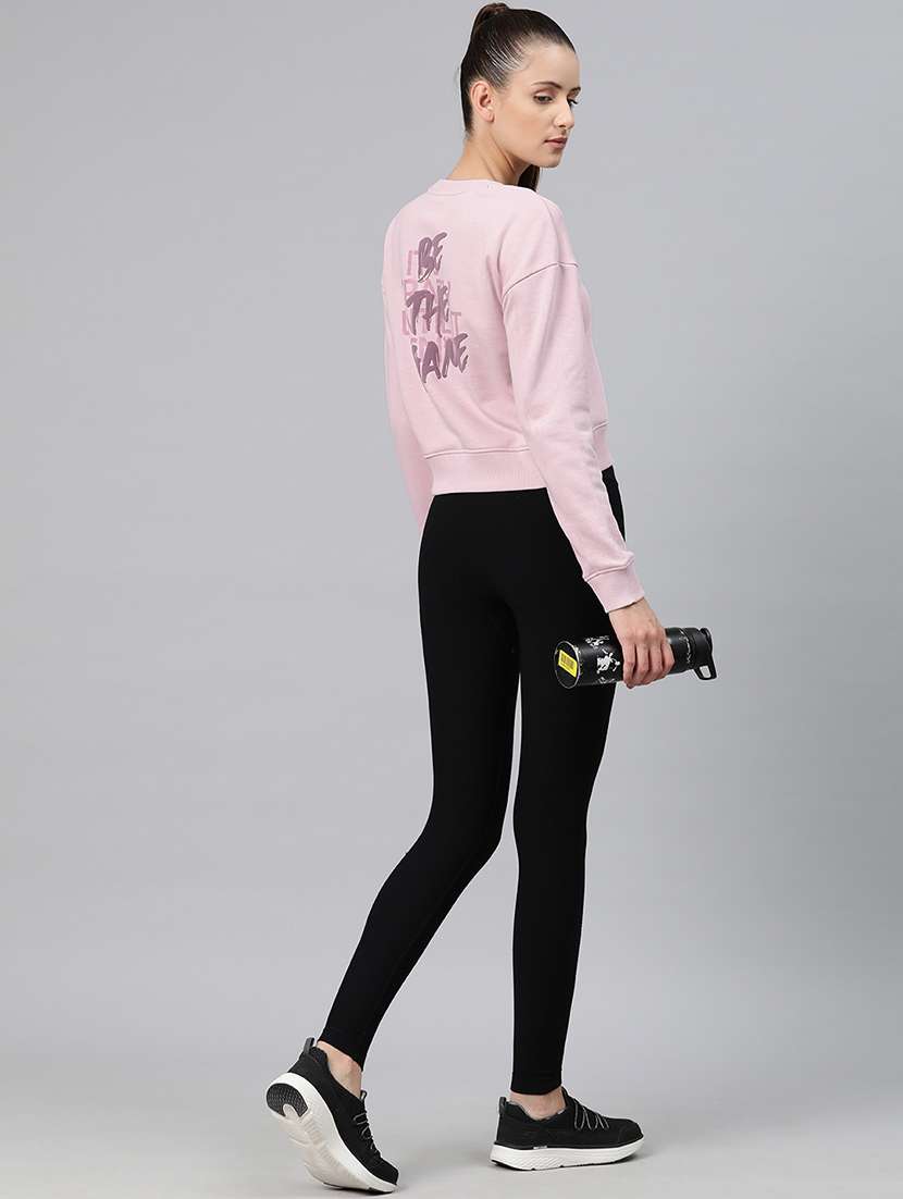 women typographic long sleeve pullover sweatshirt - 22009350 -  Standard Image - 3