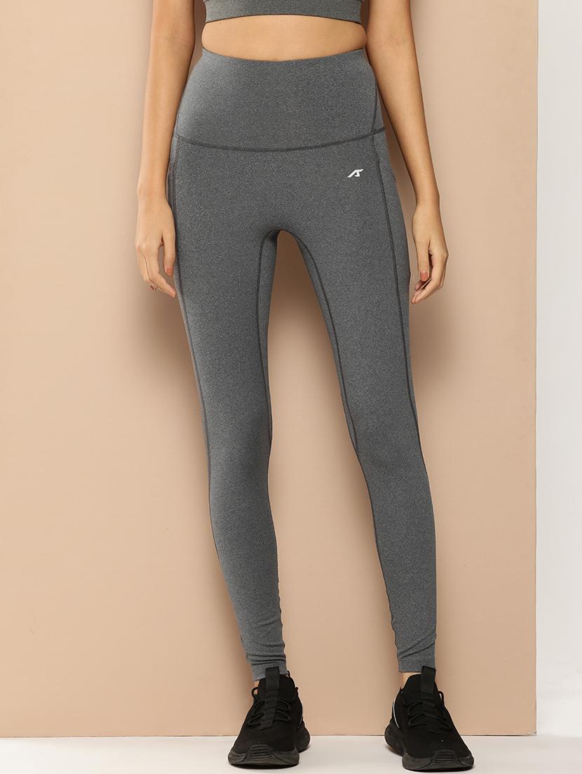 women solid high rise ankle length tights - 22009358 - Zoom Image - 0