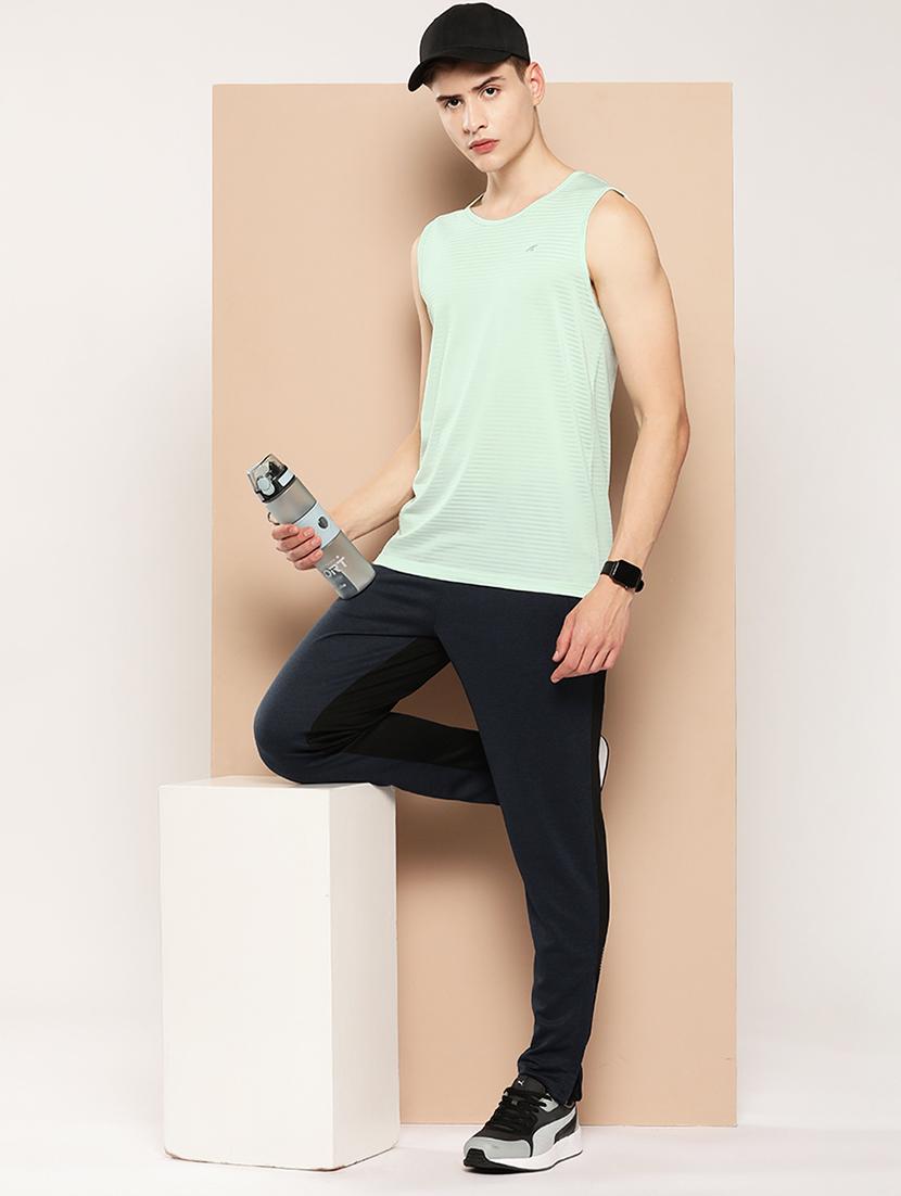 men striped sleeveless dry fit t-shirt - 22009363 - Standard Image - 3