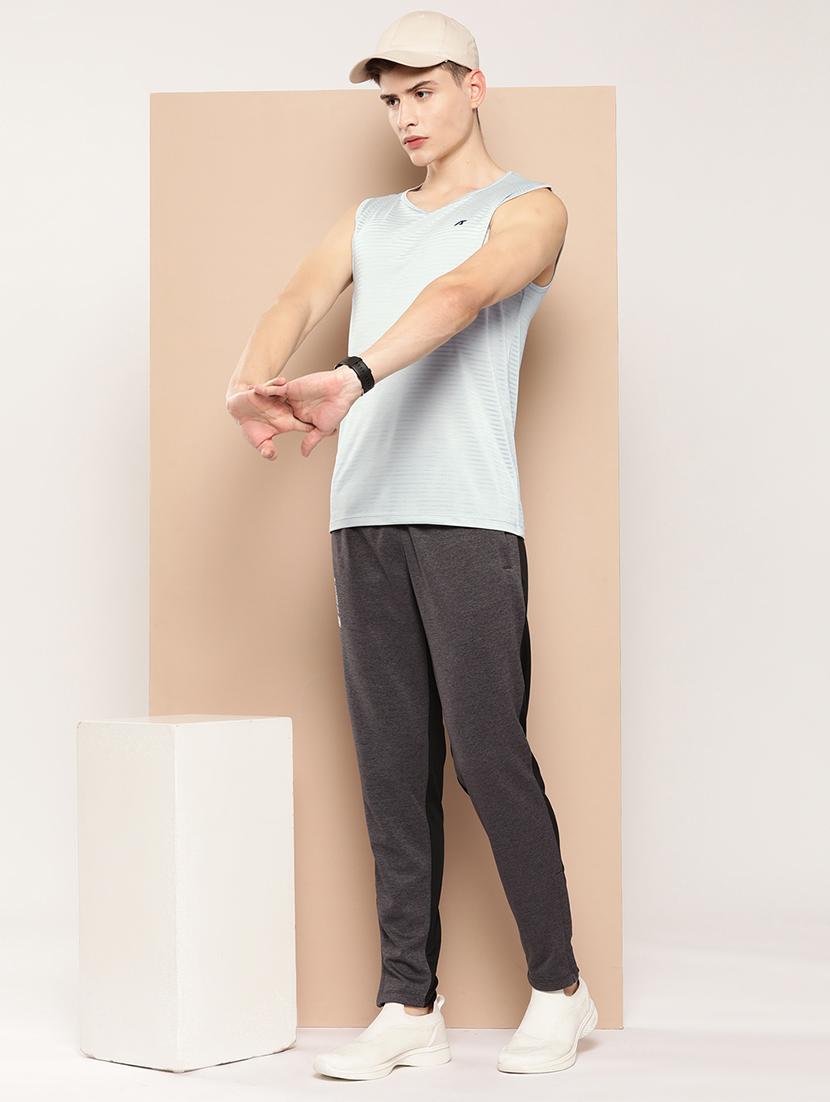 men striped sleeveless dry fit t-shirt - 22009364 - Standard Image - 3