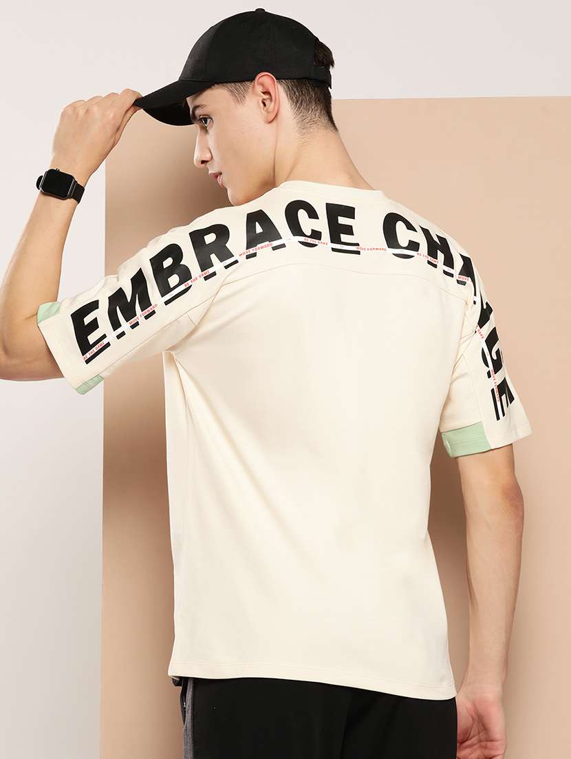men typographic short sleeve regular fit t-shirt - 22009367 - Standard Image - 3