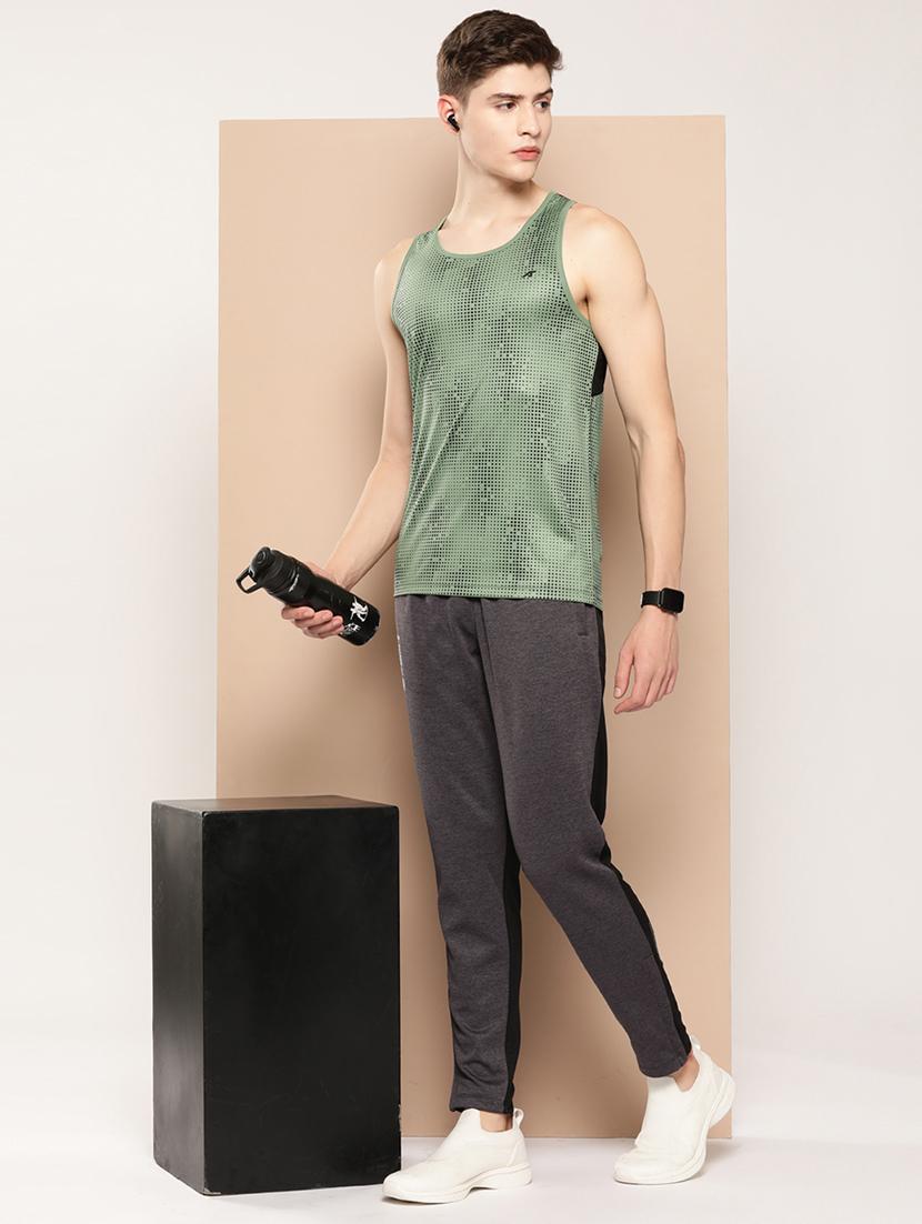 men polka dot sleeveless dry fit t-shirt - 22009368 - Standard Image - 3