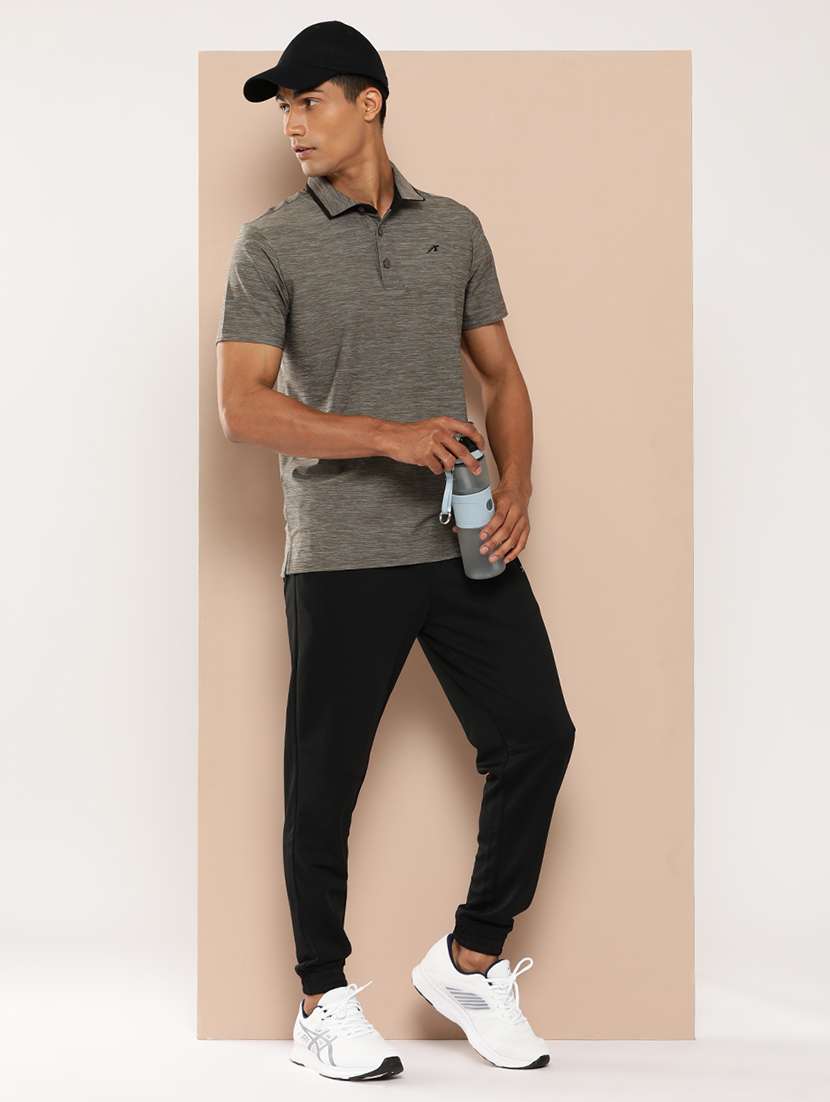 men solid short sleeve regular fit polo t-shirt - 22009374 - Standard Image - 3