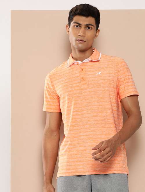 men melange short sleeve regular fit polo t-shirt - 22009377 -  Standard Image - 0