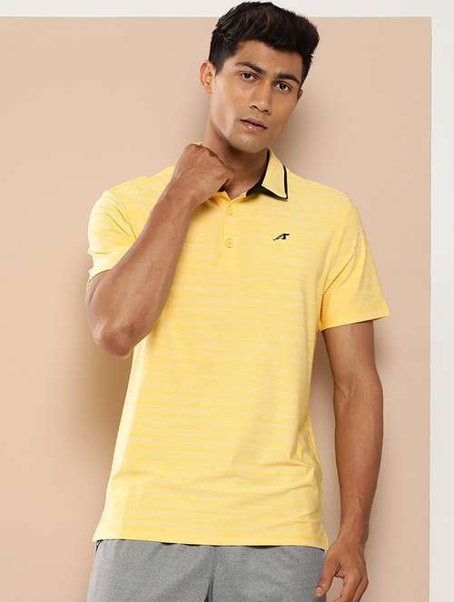 men melange short sleeve regular fit polo t-shirt - 22009378 -  Standard Image - 0