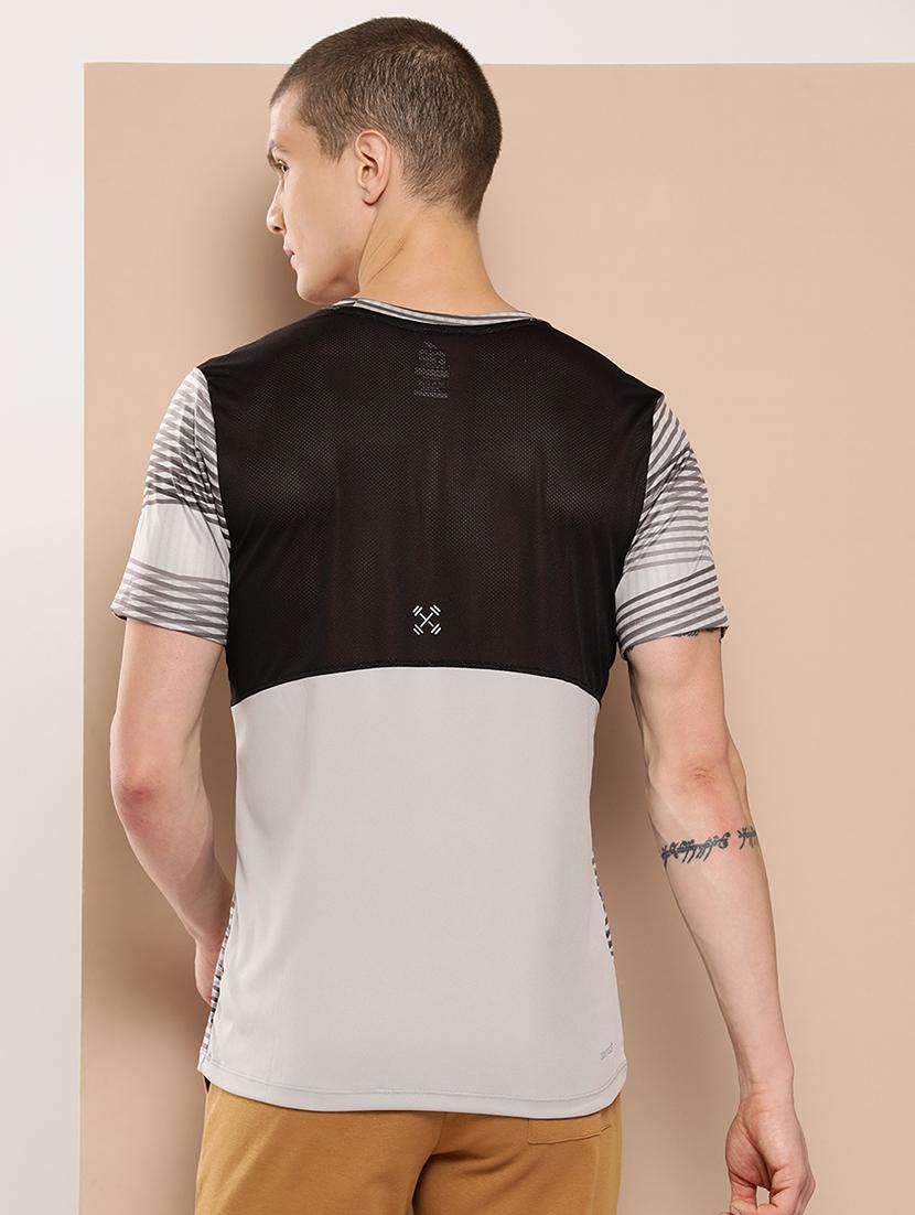 men striped short sleeve regular fit sport t-shirt - 22009380 - Standard Image - 3