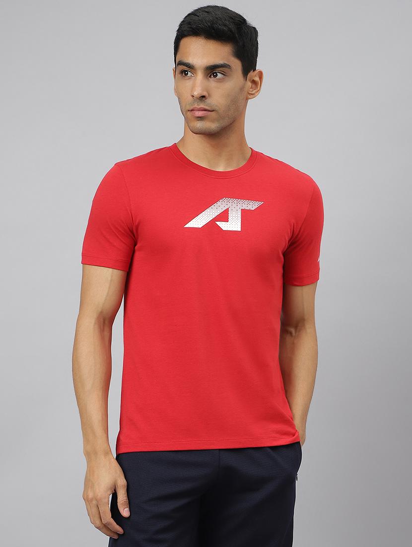men chest print short sleeve regular fit t-shirt