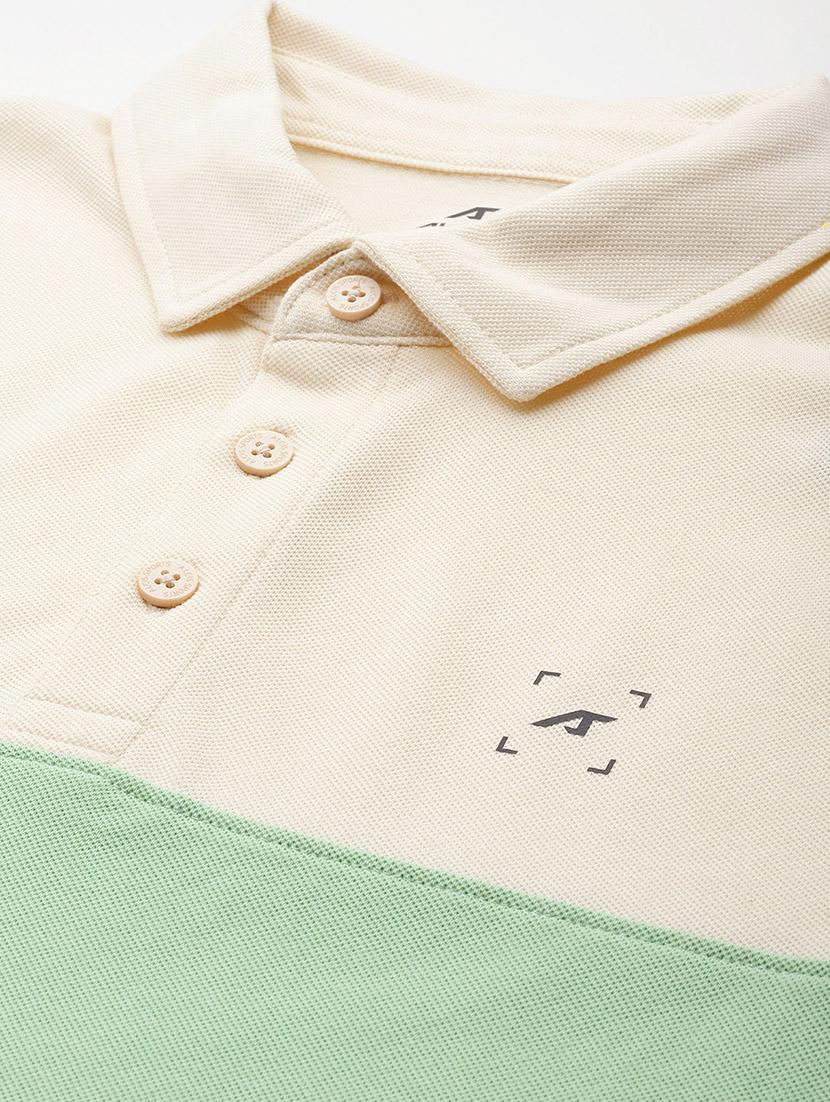men color block short sleeve regular fit polo t-shirt - 22009388 - Standard Image - 3