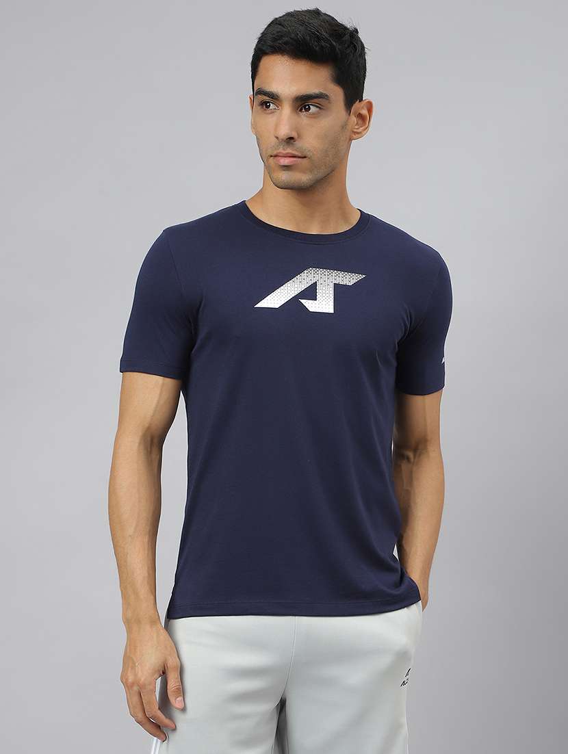 men chest print short sleeve regular fit t-shirt