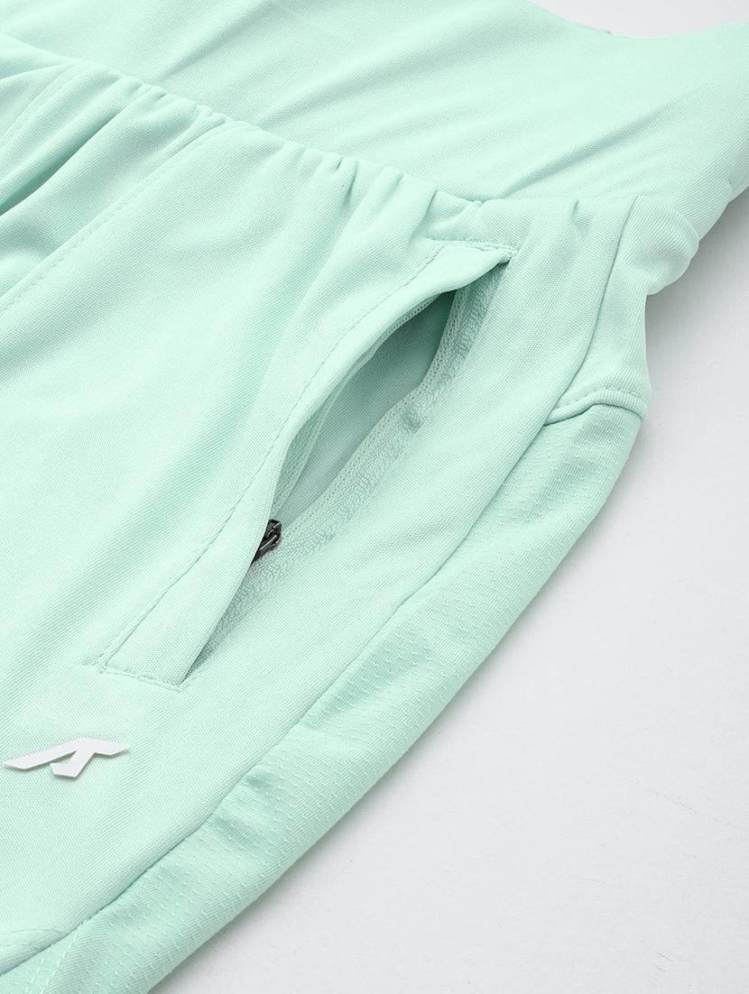 women solid mid rise sports shorts - 22009399 - Standard Image - 5