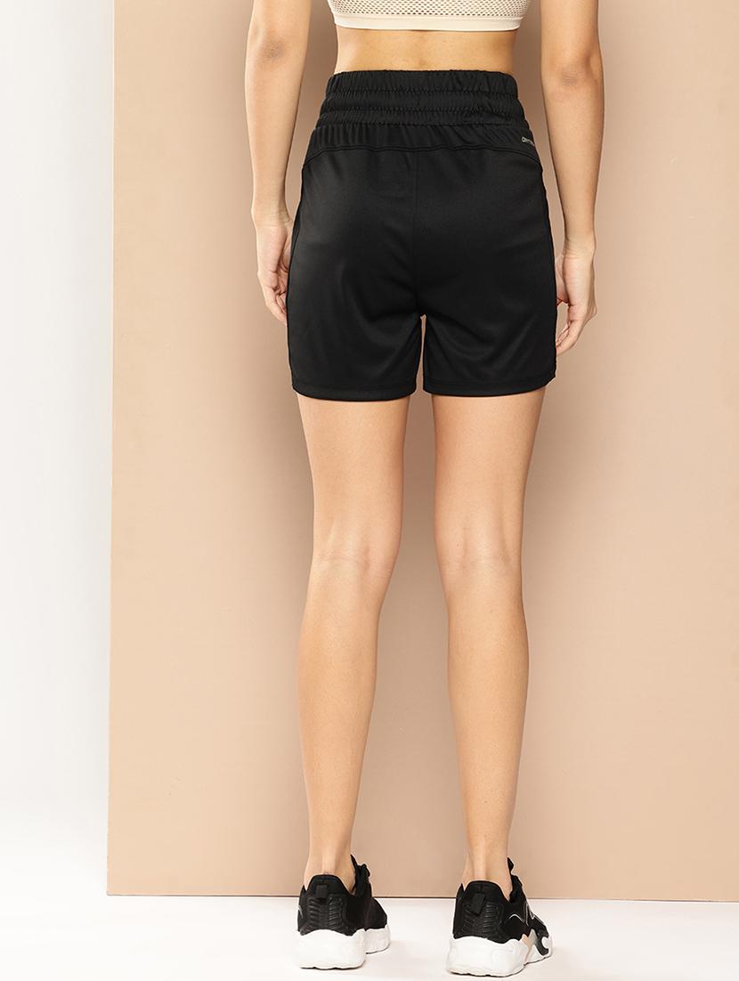 women solid mid rise sports shorts - 22009400 - Standard Image - 3