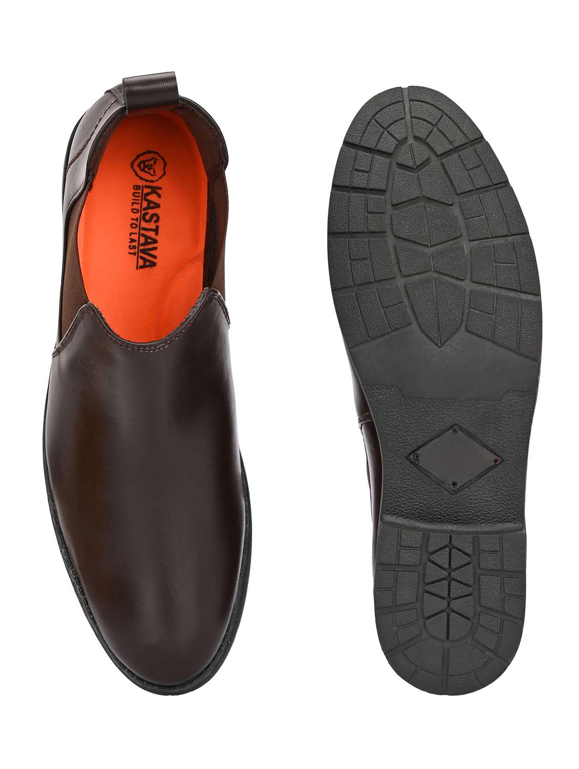 Men Brown Slip On Boot - 22009423 -  Standard Image - 5