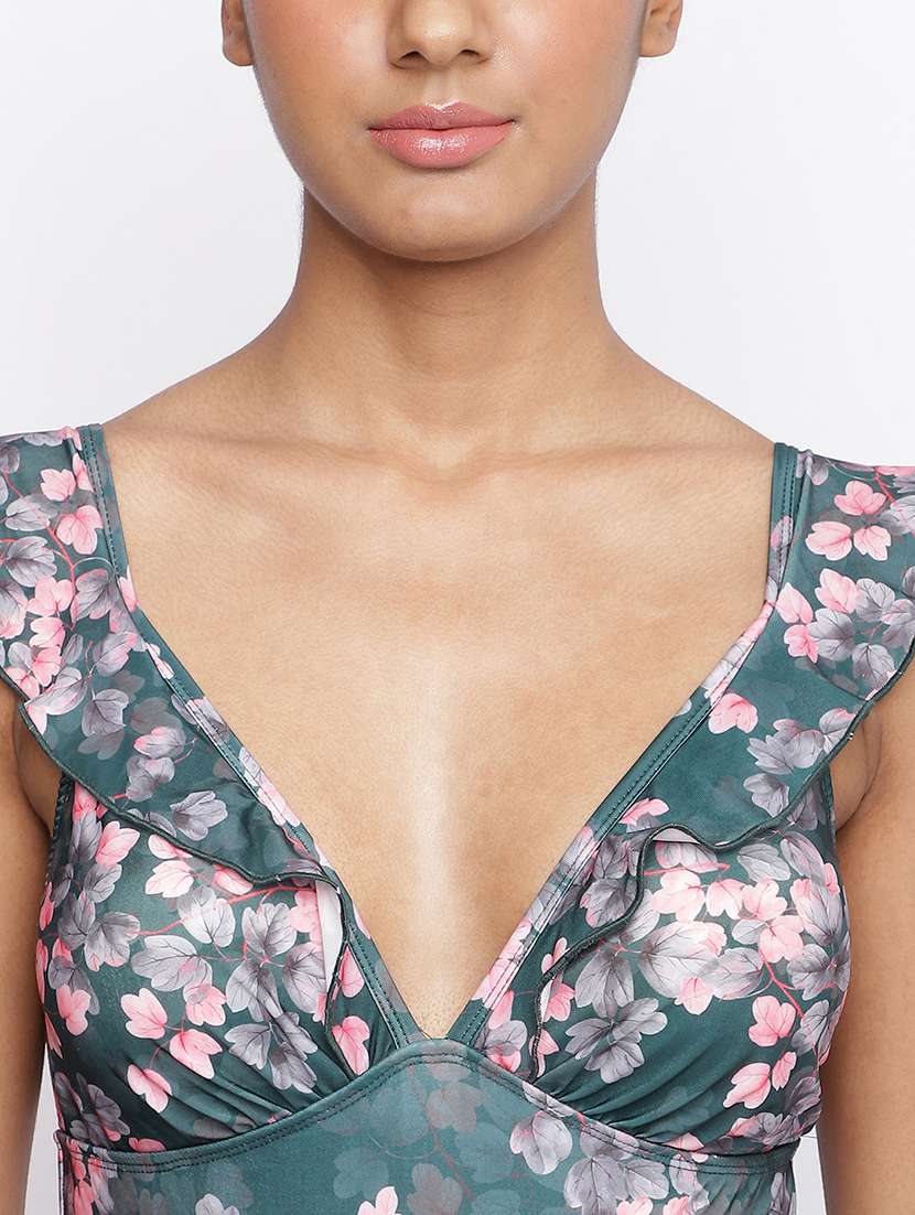 women printed sleeveless backless monokini - 22009428 -  Standard Image - 3