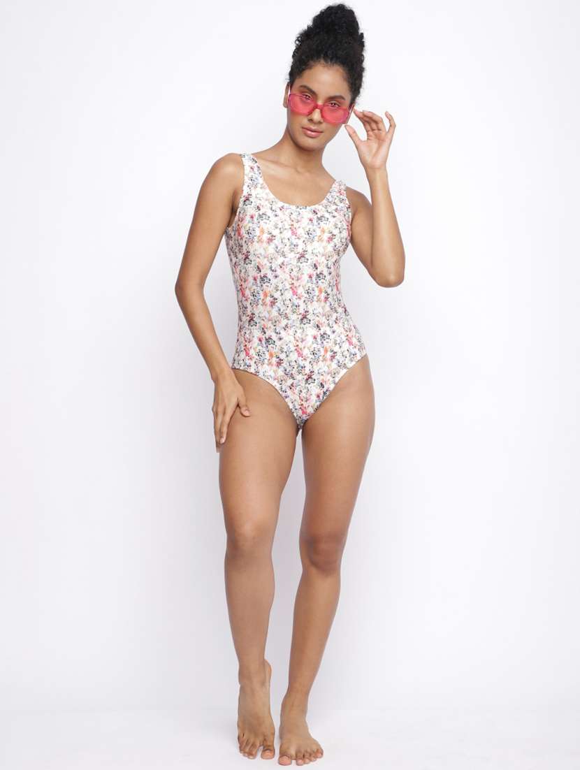 women floral print sleeveless monokini - 22009429 -  Zoom Image - 0
