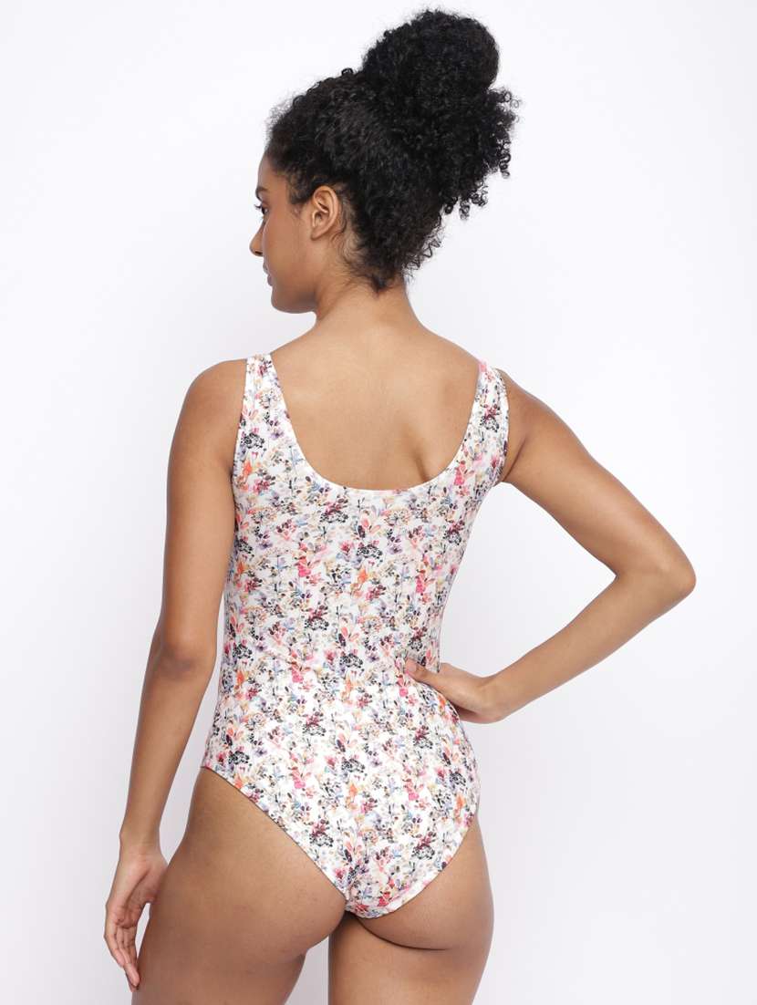 women floral print sleeveless monokini - 22009429 -  Standard Image - 3