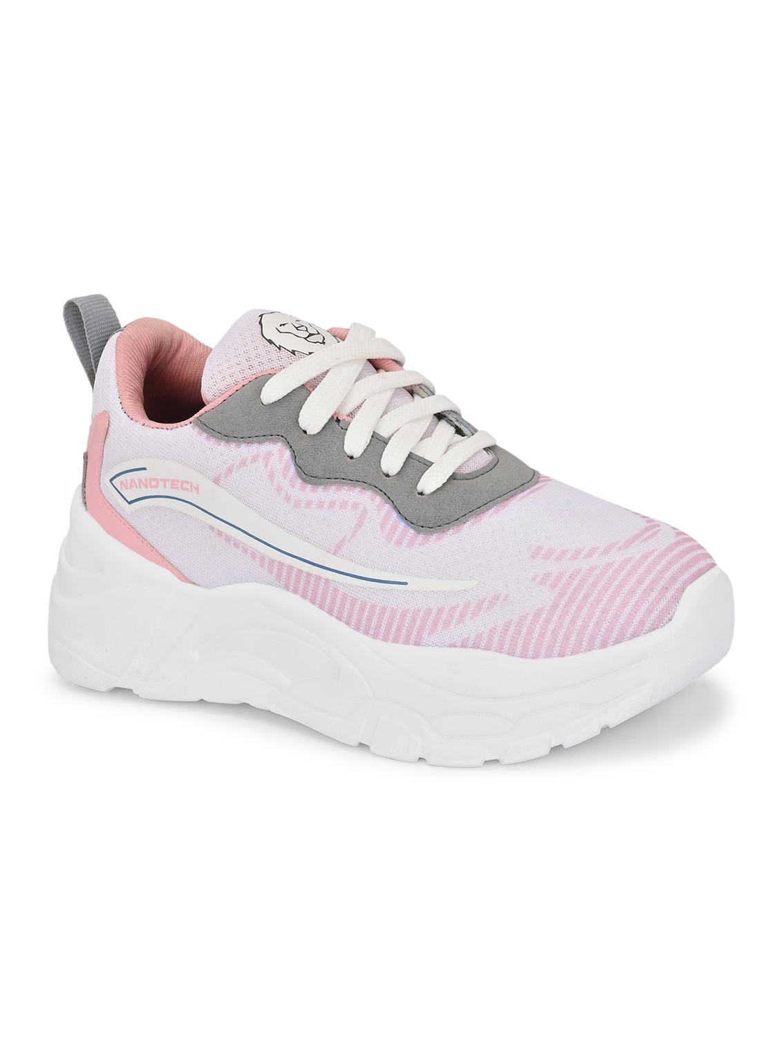 women pink lace-up sports shoe - 22009445 - Standard Image - 5