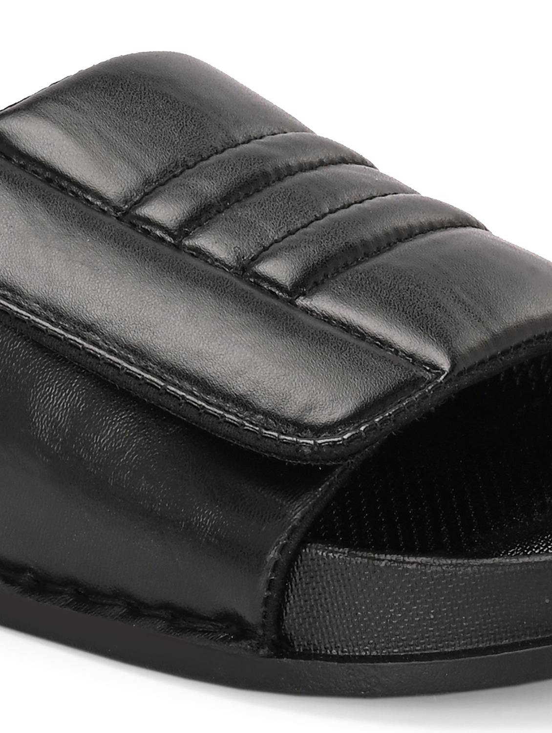 men black slip on slider - 22009446 - Standard Image - 5