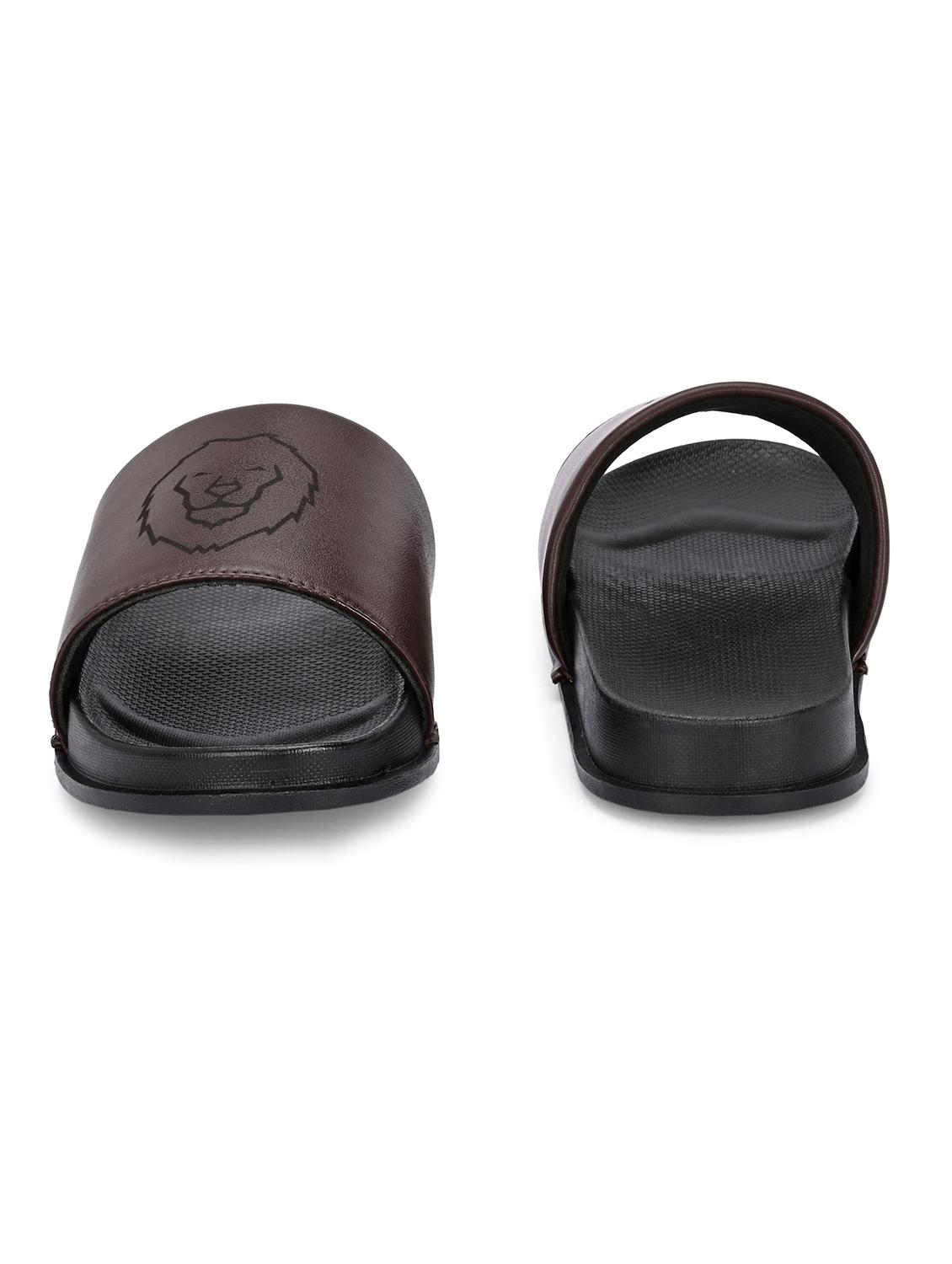 men brown slip on slider - 22009447 - Standard Image - 3