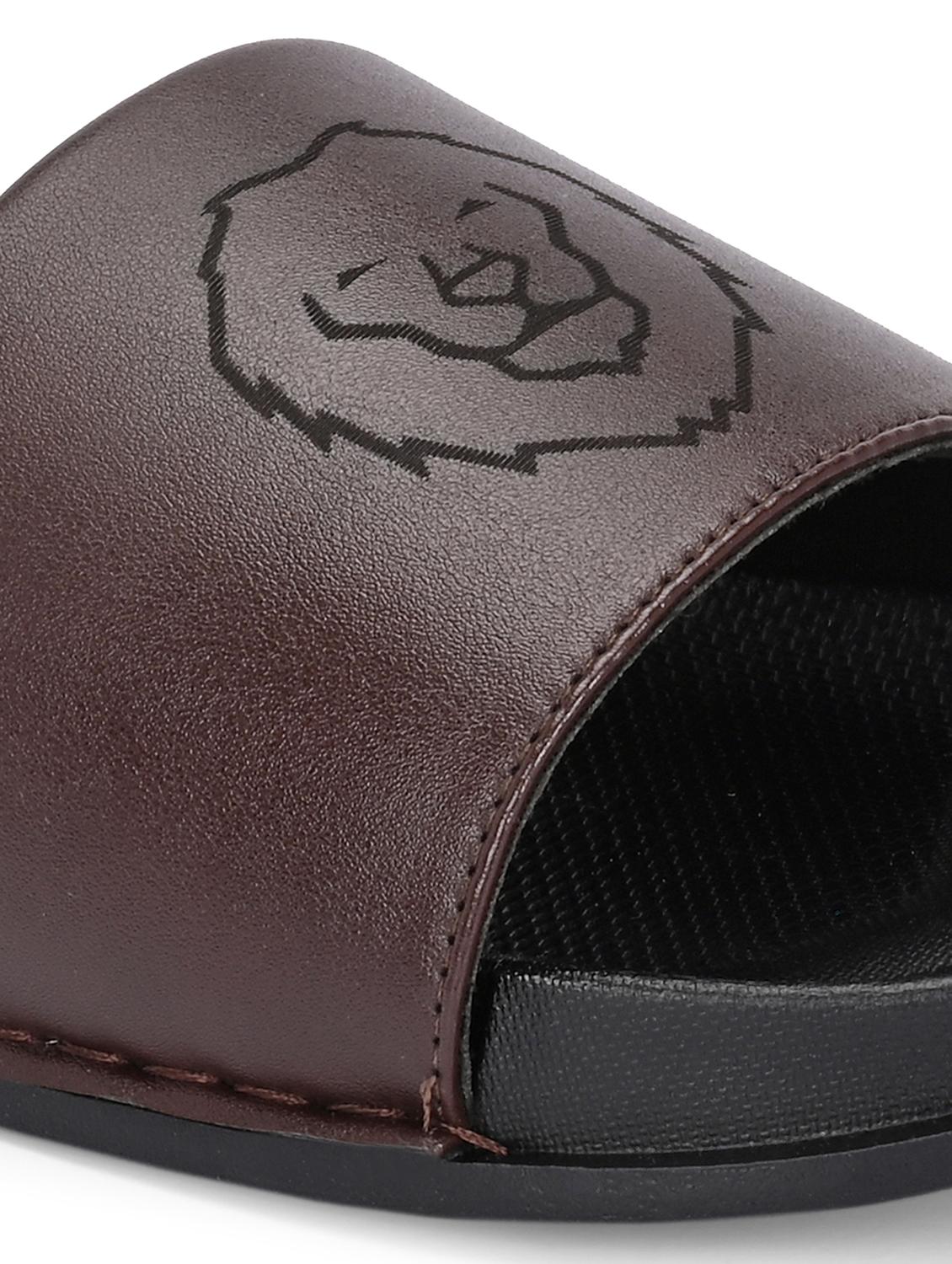 men brown slip on slider - 22009447 - Standard Image - 5