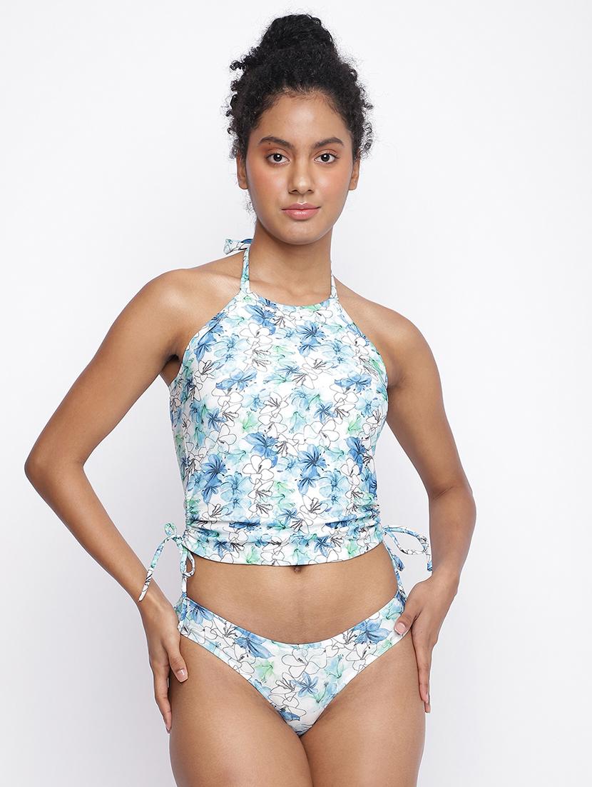 women printed sleeveless bikini set - 22009493 -  Zoom Image - 0