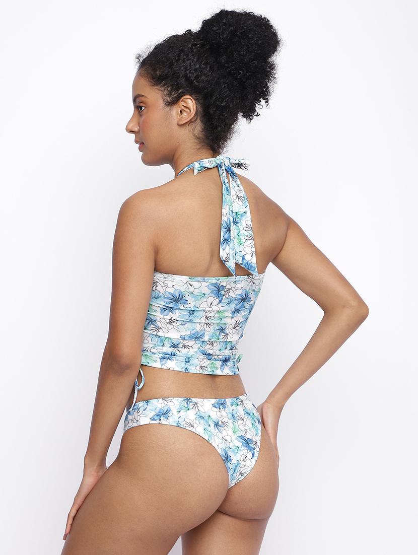 women printed sleeveless bikini set - 22009493 - Standard Image - 3
