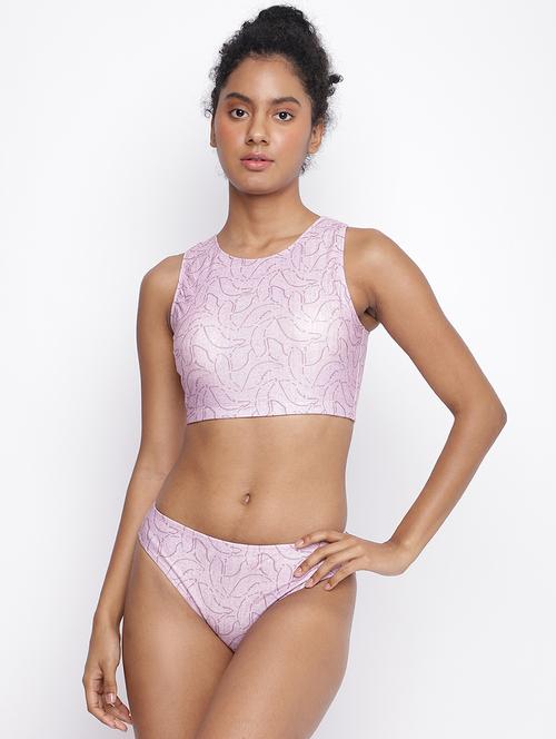 women printed sleeveless bikini set - 22009494 -  Standard Image - 0