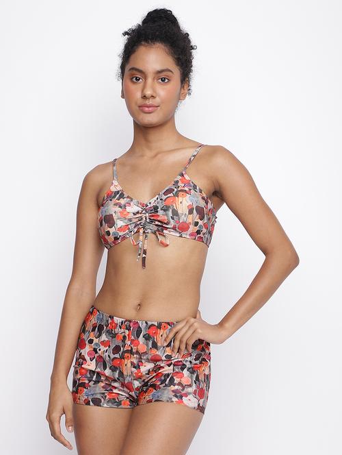 women printed sleeveless bikini set - 22009495 -  Standard Image - 0