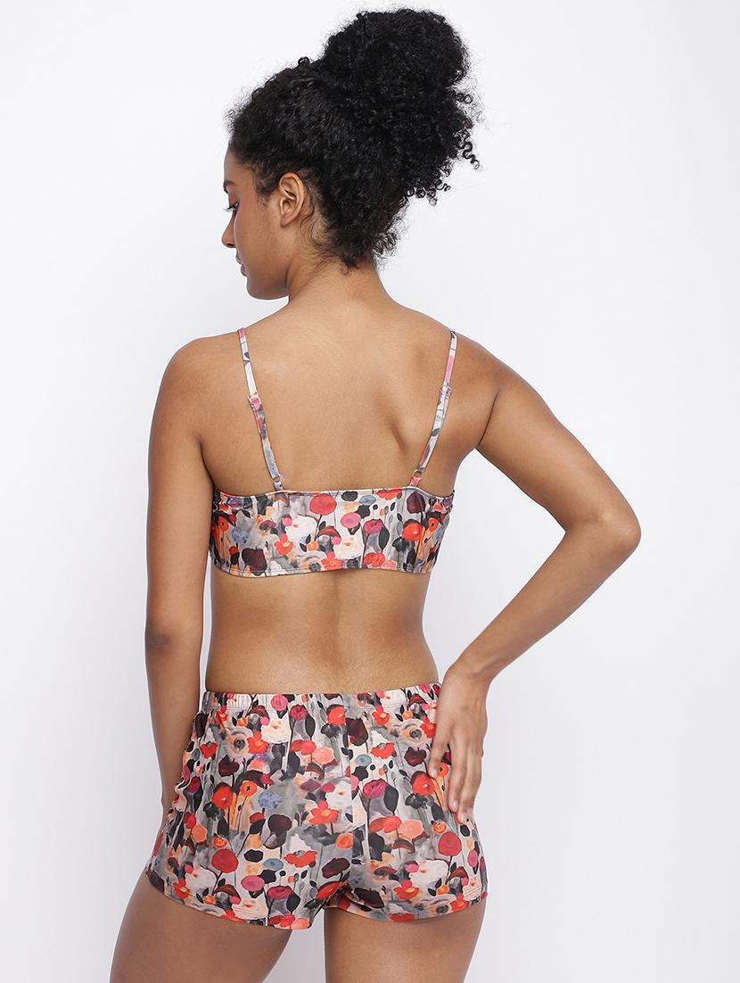women printed sleeveless bikini set - 22009495 - Standard Image - 3