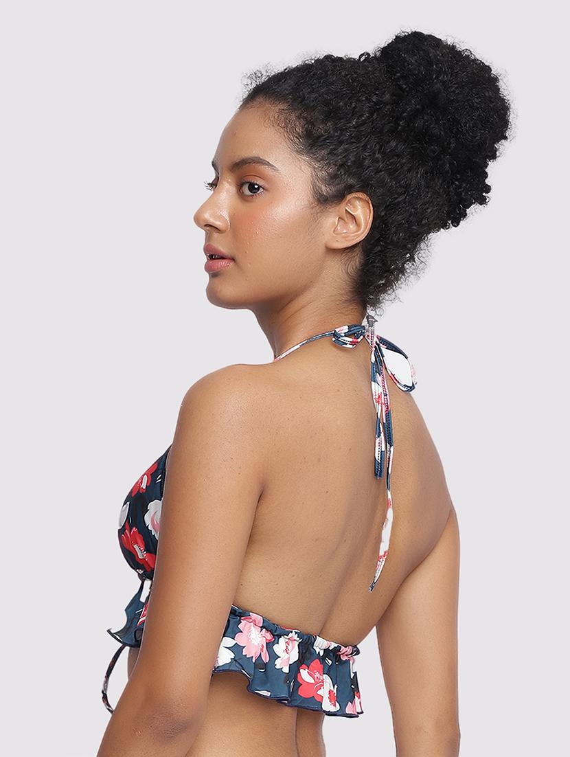 women printed halter neck bikini set - 22009496 - Standard Image - 3