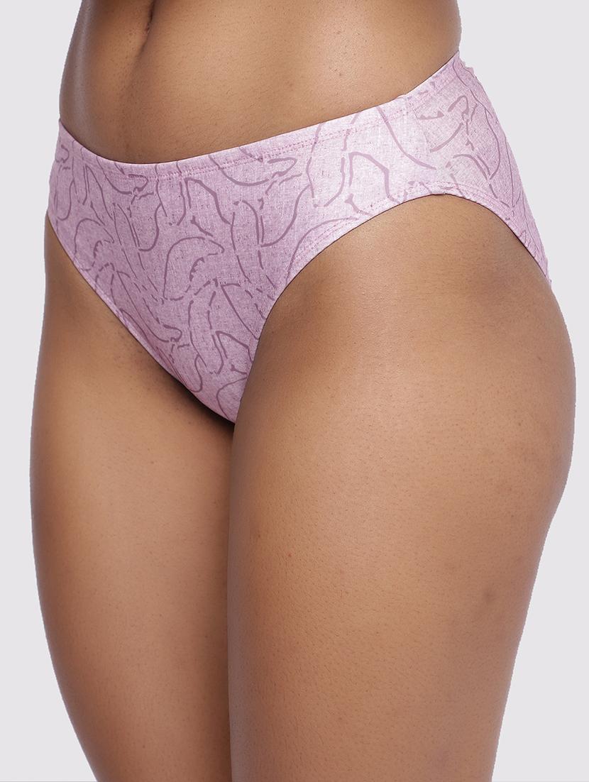 women lavender printed low rise bikini - 22009499 - Standard Image - 5