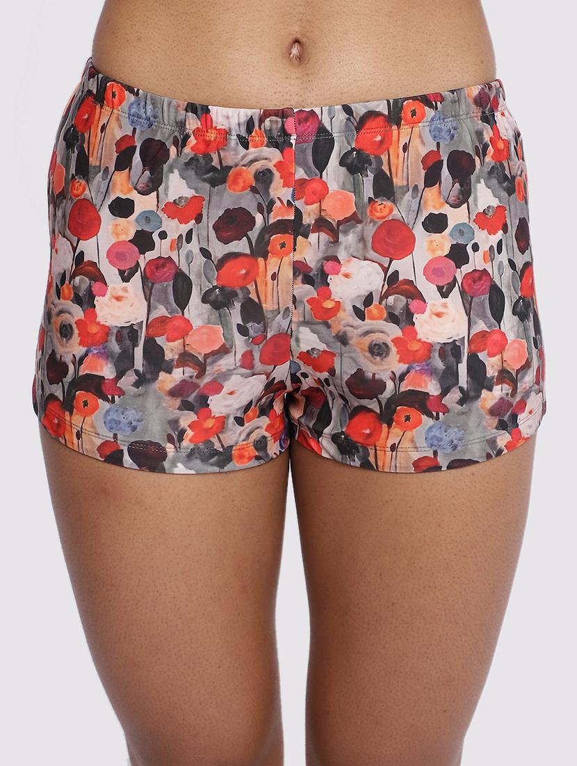 women printed low rise tankini shorts - 22009500 - Standard Image - 3