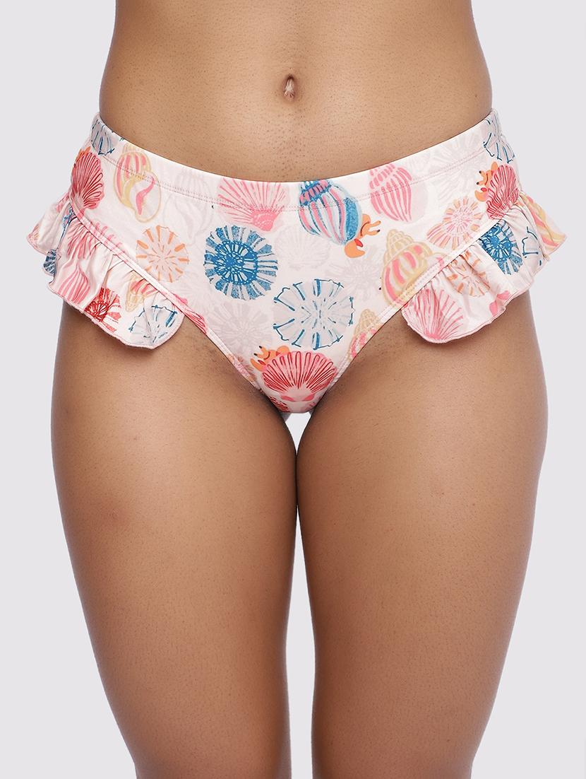 women printed low rise tankini panty - 22009502 - Standard Image - 3