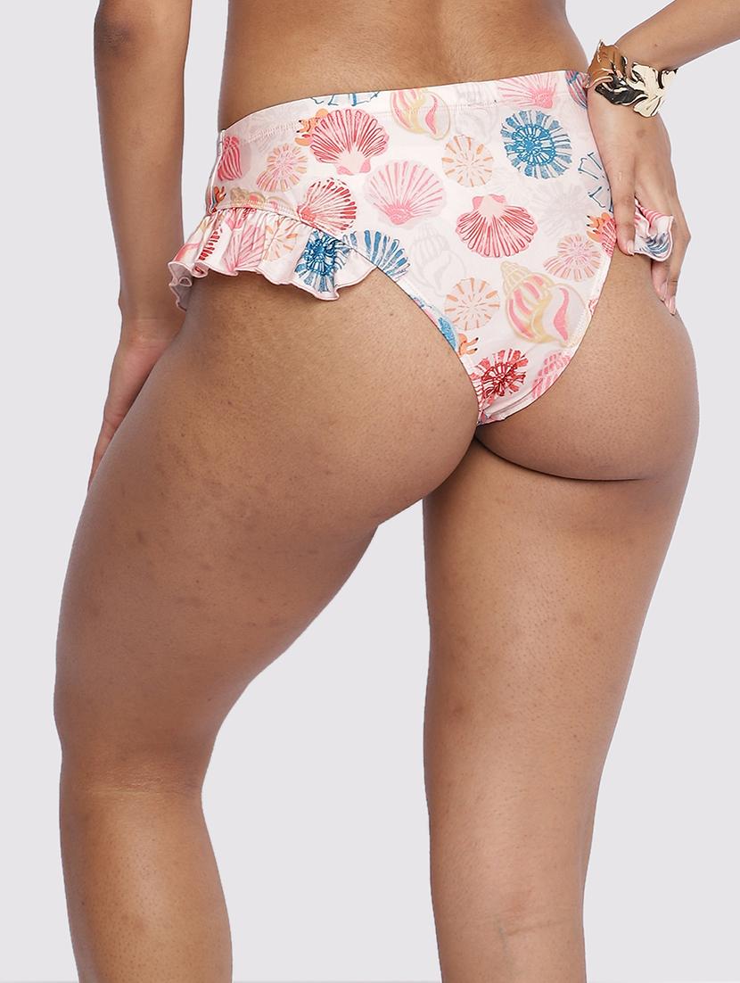 women printed low rise tankini panty - 22009502 - Standard Image - 5