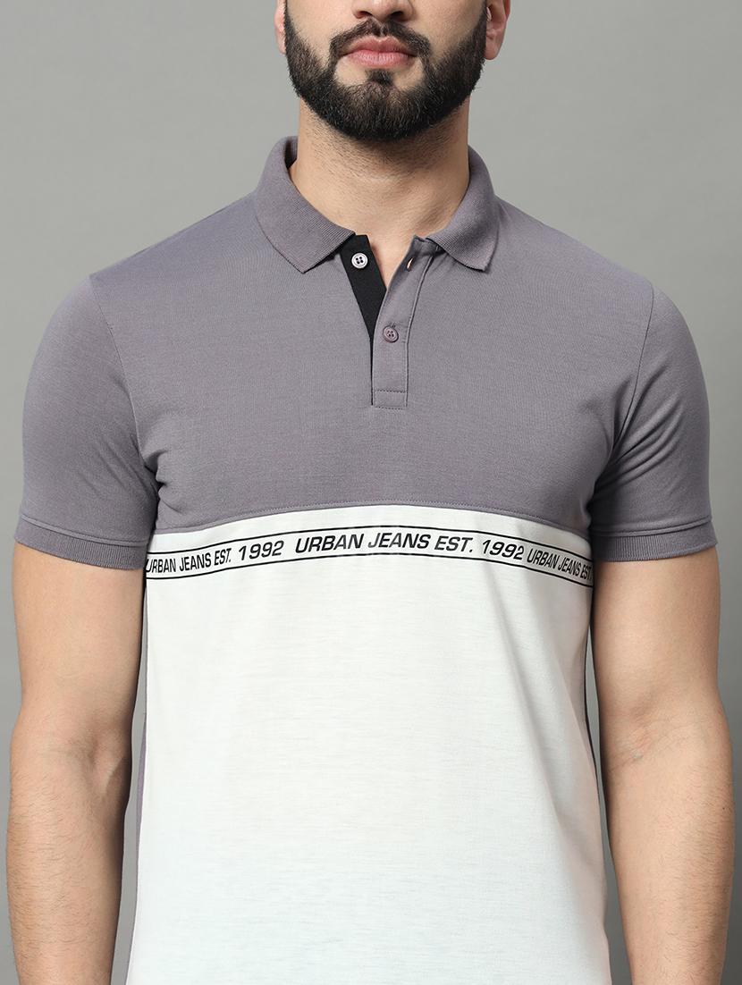 men color block short sleeve regular fit polo t-shirt - 22009539 - Standard Image - 3
