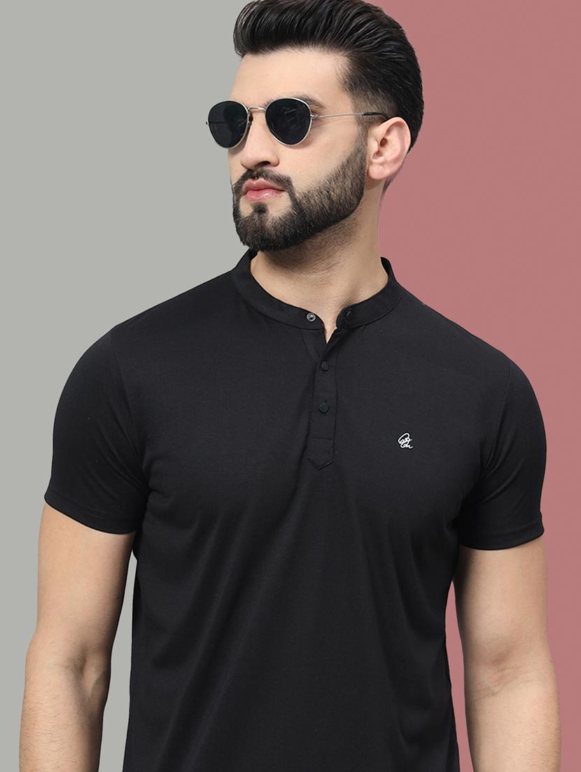 men solid short sleeve regular fit t-shirt - 22009543 - Zoom Image - 0