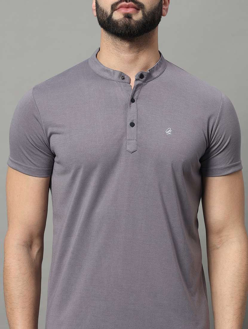 men solid short sleeve regular fit t-shirt - 22009547 -  Standard Image - 3