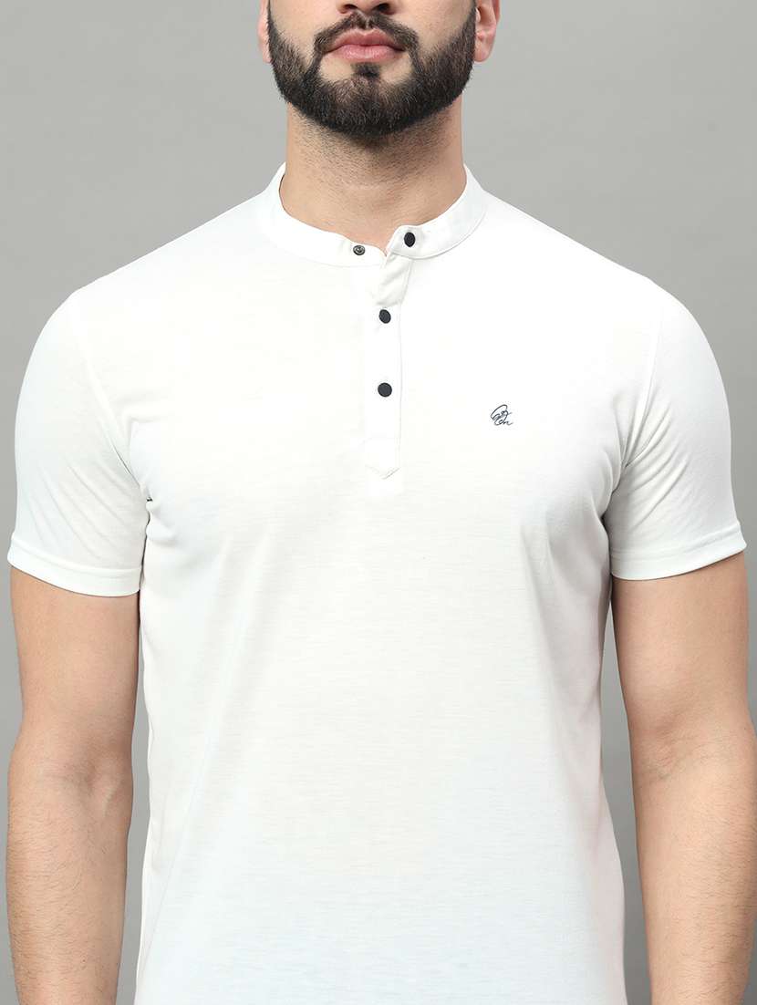 men solid short sleeve regular fit t-shirt - 22009549 -  Standard Image - 3