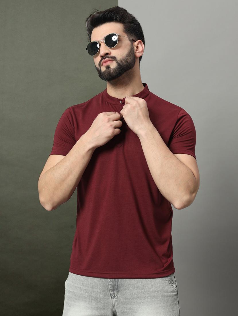 men solid short sleeve regular fit t-shirt - 22009550 - Zoom Image - 0