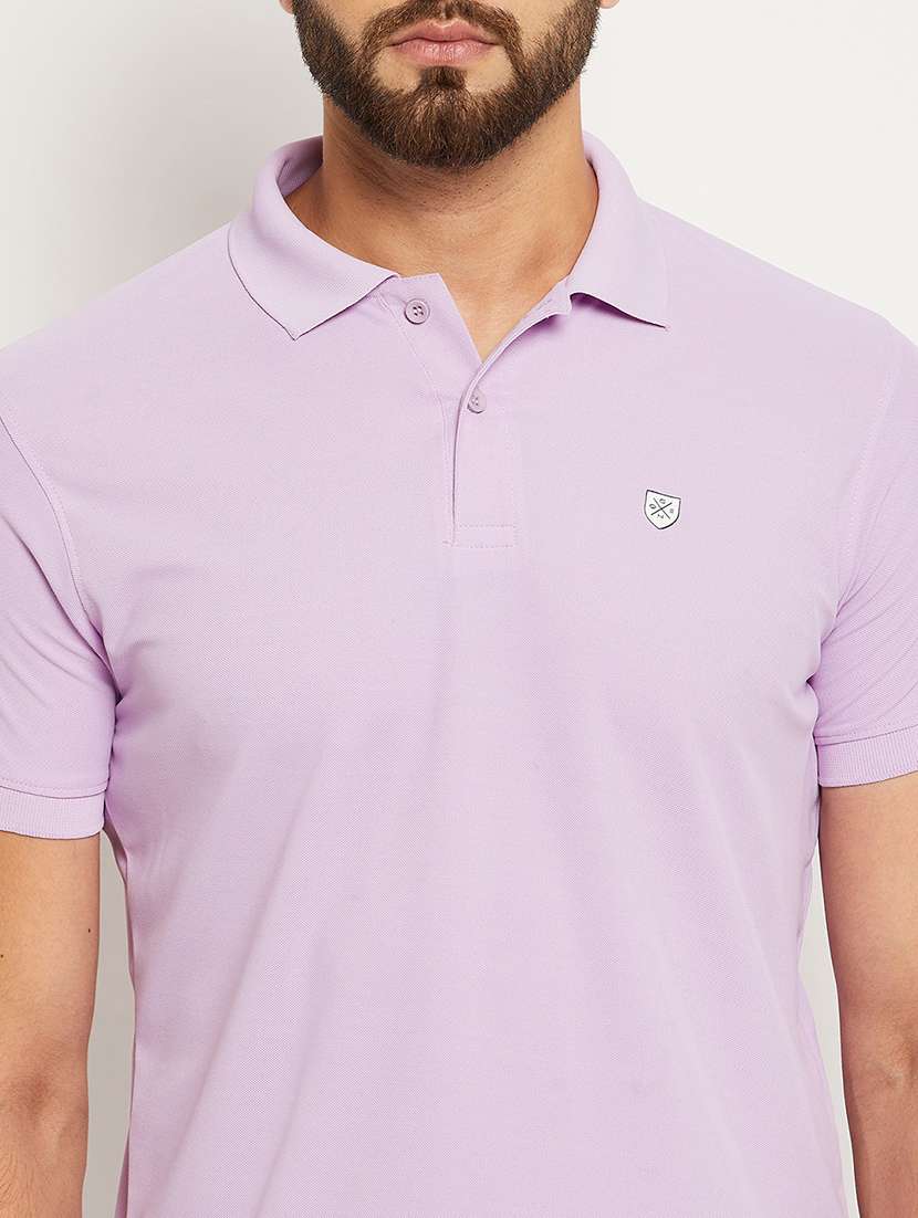 men solid short sleeve regular fit polo t-shirt - 22009573 -  Standard Image - 3
