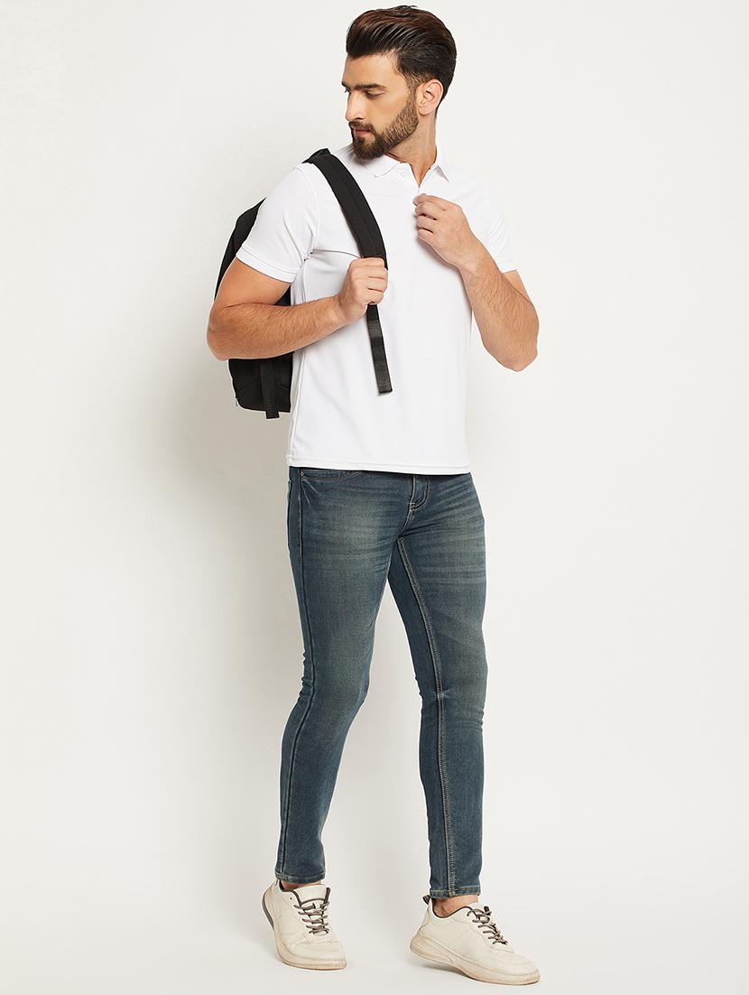 men solid short sleeve regular fit polo t-shirt - 22009577 - Standard Image - 3