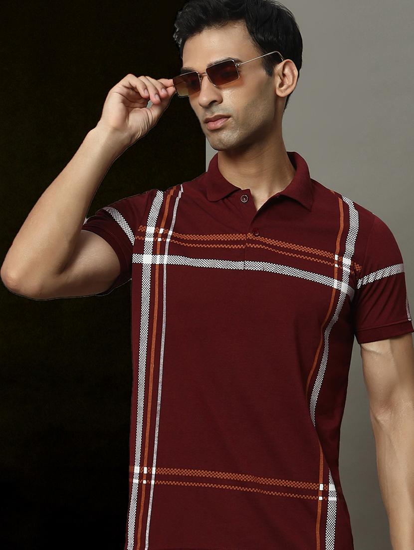 men printed short sleeve regular fit polo t-shirt - 22009587 -  Zoom Image - 0