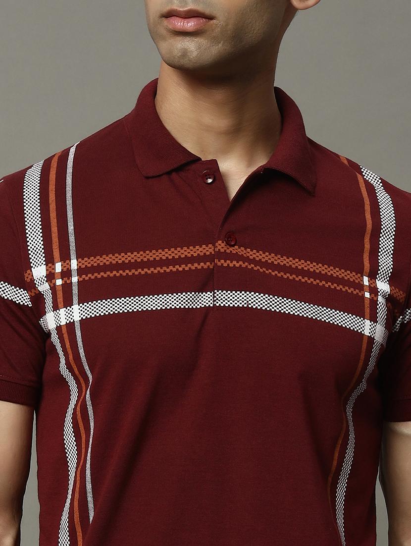 men printed short sleeve regular fit polo t-shirt - 22009587 - Standard Image - 3
