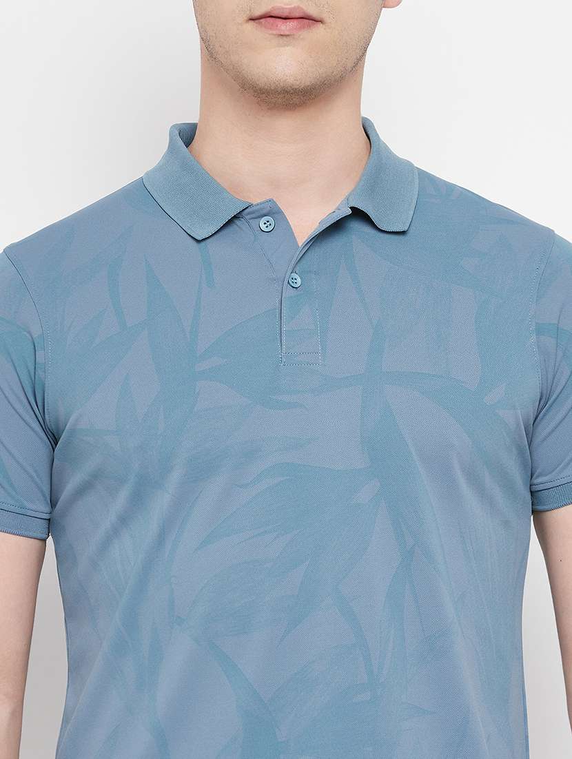 men printed short sleeve regular fit polo t-shirt - 22009588 - Standard Image - 3