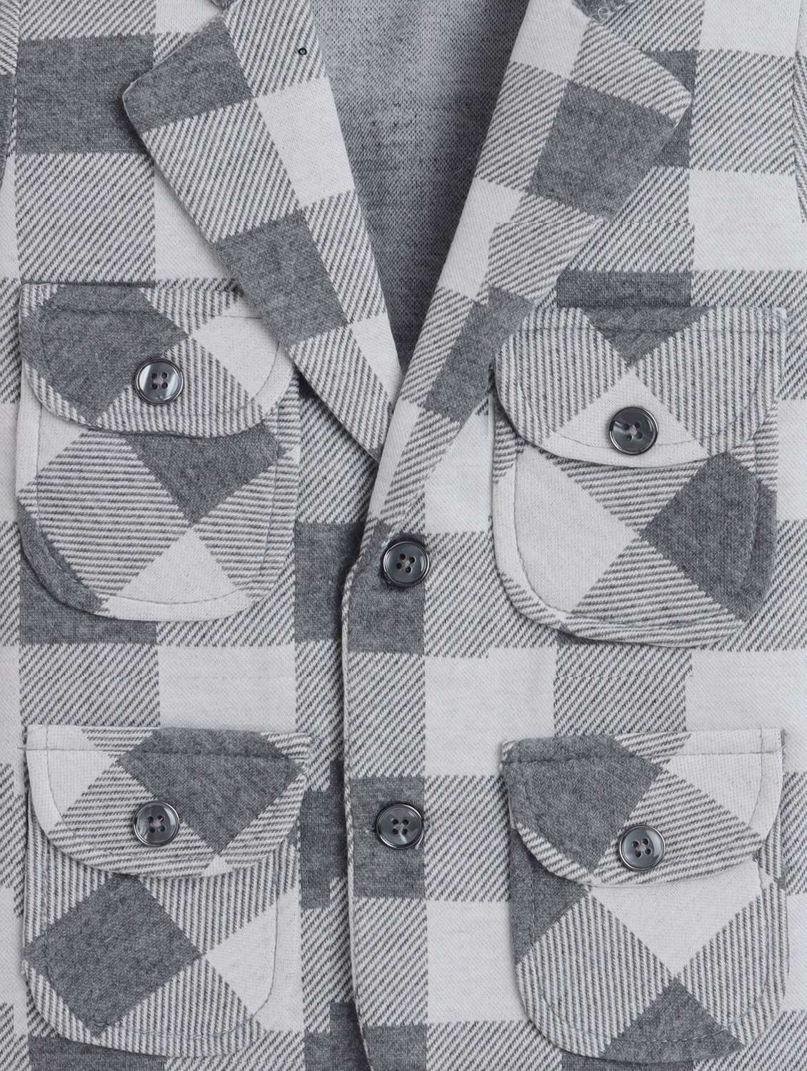 boys checkered three piece suit set - 22009666 -  Standard Image - 3