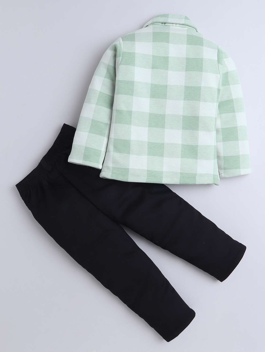 boys checkered three piece suit set - 22009667 -  Standard Image - 5