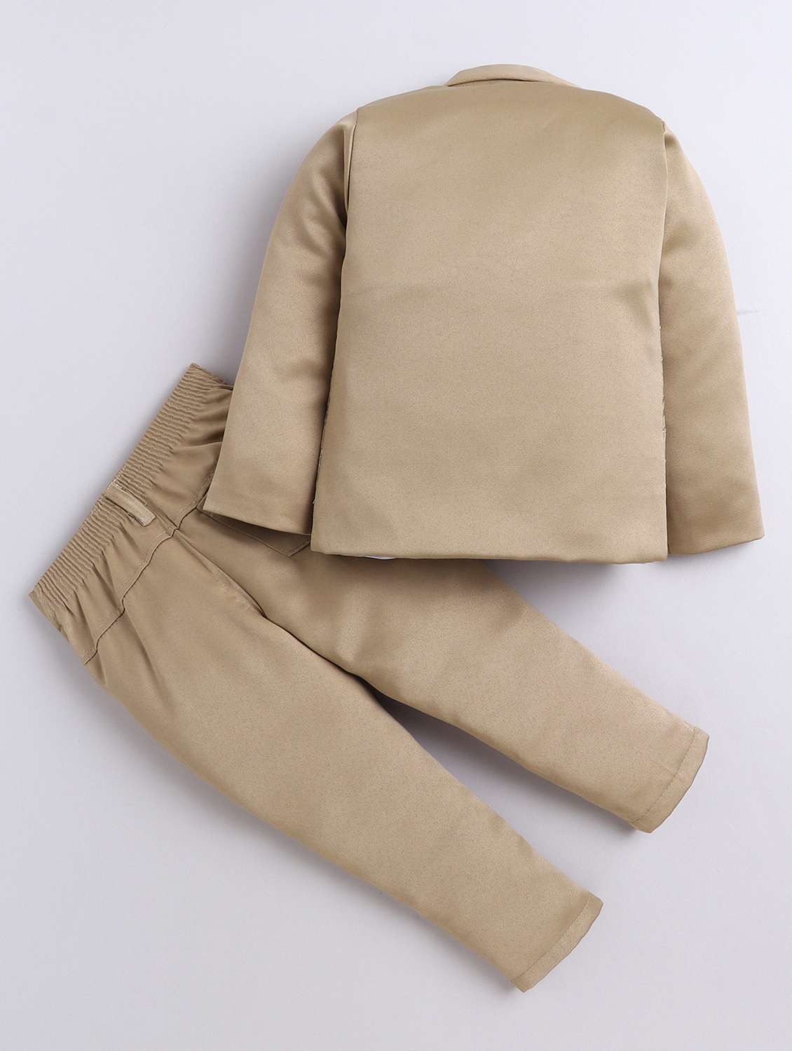 boys solid with work three piece suit set - 22009674 -  Standard Image - 3